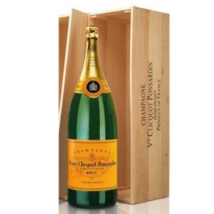 Champagne "Veuve Clicquot Yellow Label" 15 Lt in Legno Nabuchodonosor Moët Hennessy