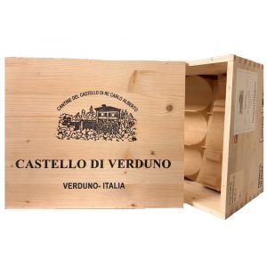 Cassetta in Legno Vuota da 6 Castello di Verduno