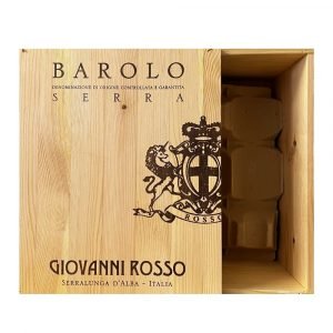 Cassetta in Legno da 6 Vuota “Barolo Serra” Giovanni Rosso