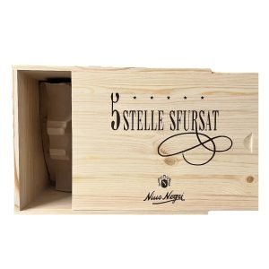 Cassetta in Legno Vuota "5 Stelle Sfursat" Nino Negri