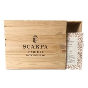 Cassetta in Legno da 6 Vuota "Barolo Monvigliero" Scarpa