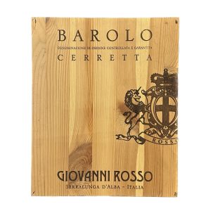Cassetta in Legno da 6 di Cerretta Giovanni Rosso Vuota