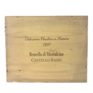 Cassetta In Legno da 6 Bottiglie "Brunello di Montalcino" Vuota Banfi