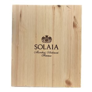 Cassetta in Legno Vuota da 3 Bottiglie Solaia 2020