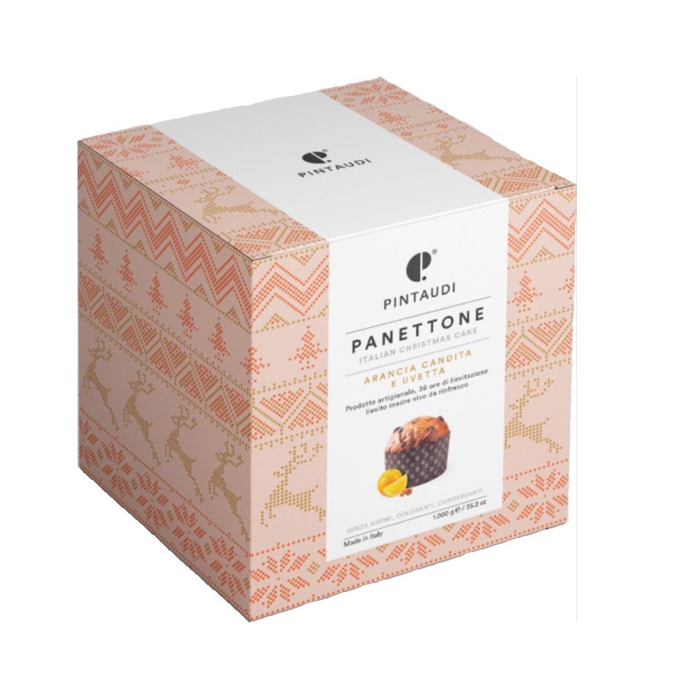 Panettone Classico - Arancia Candita e Uvetta 1 Kg Pintaudi