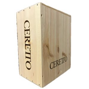 Cassetta in Legno da 6 Bottiglie Vuota Ceretto Barolo