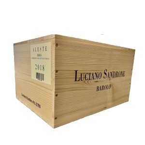 Cassetta in Legno da 6 Vuota Aleste Luciano Sandrone