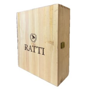 Cassetta in Legno Vuota da 3 Bottiglie Renato Ratti