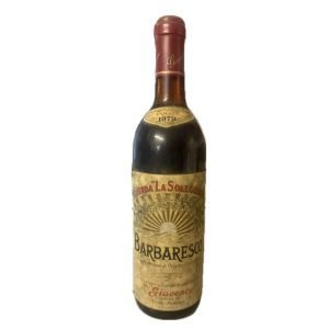 Barbaresco 1979 Azienda La Soleggiata Giacone
